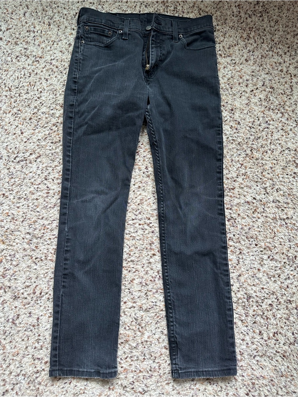 Levi’s Classic Black Slim  Straight-Leg Jeans W30 L30